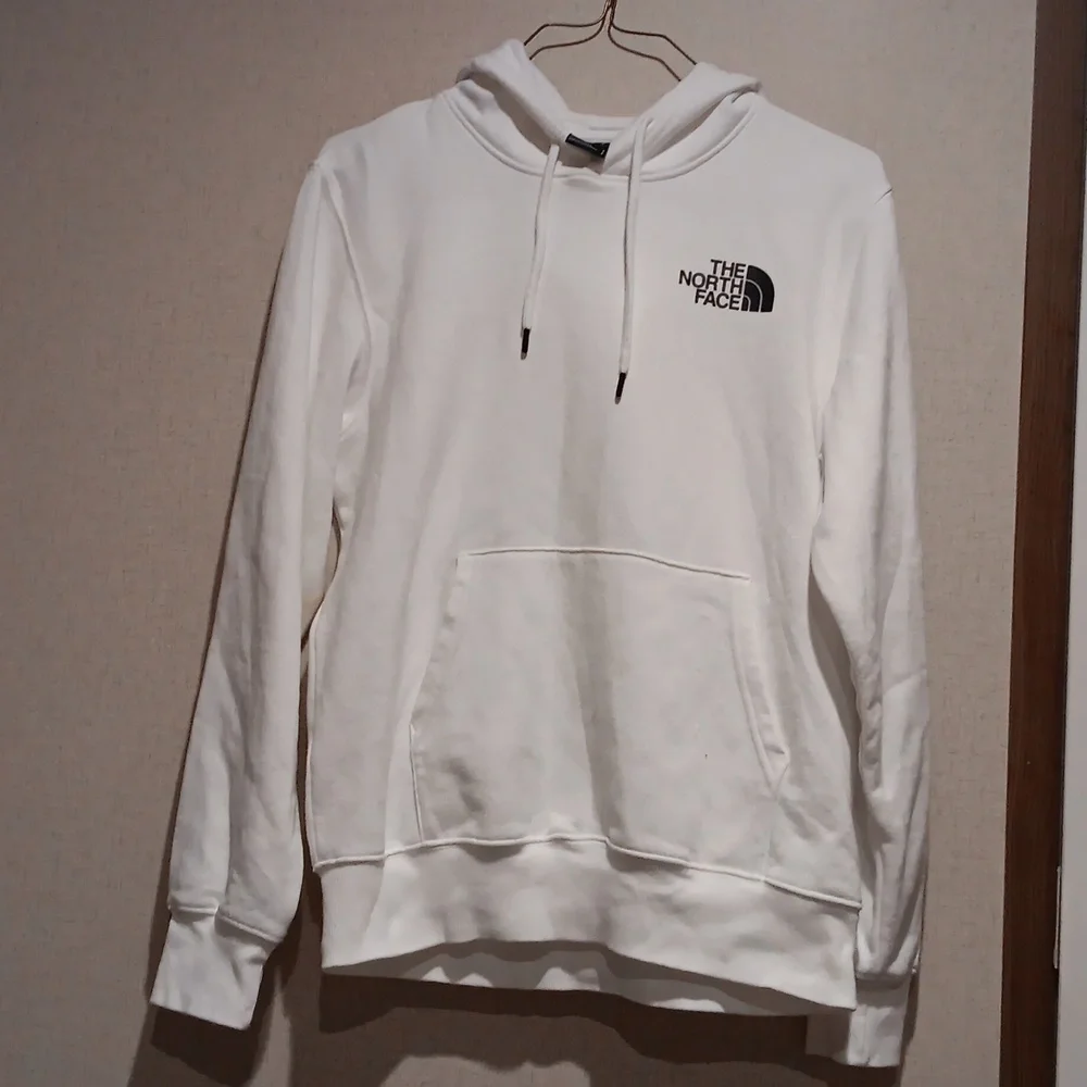 MEN THE NORTH FACE Box Logo Pullover Hoodie White Size S